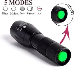 Merkloos IGOODS - LED Zaklamp - Wit Licht- Licht Gewicht - Militaire Zaklamp - LED Zaklamp - Inzoombaar -Kampeerclub 1200x1082 2