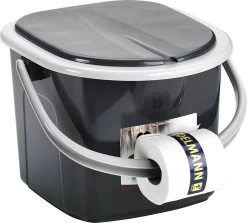 Branq Toiletemmer Draagbaar Met Deksel - 15,5L - Antraciet 11 Branq Toiletemmer Draagbaar Met Deksel - 15,5L - Antraciet -Kampeerclub 1200x1083 6