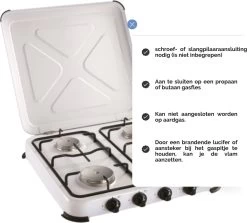 Kemper Gas Kooktoestel - Campingkooktoestel - Set Met 4 Branders - Gas - 4650W 10 Kemper Gas Kooktoestel - Campingkooktoestel - Set Met 4 Branders - Gas - 4650W -Kampeerclub 1200x1084 5