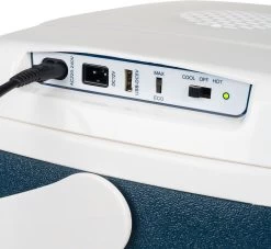 Campart Koelbox XL CB-8630 - Coolbox 12V En 230V - 30 Liter - Te Gebruiken Met USB-powerbank - Blauw -Kampeerclub 1200x1103