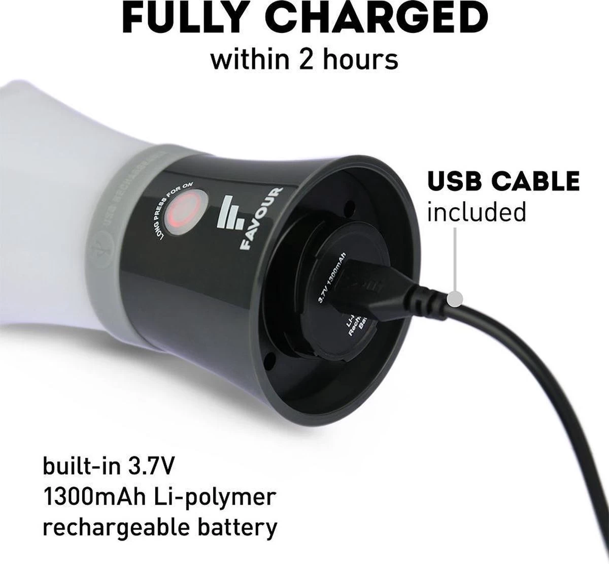 Favour L0717 Camping Lamp Oplaadbaar LED, 200 Lumen, IPX7 Waterdicht, Drijvend, Schokbestendig, Draagbare Kampeerlamp, Tentlamp, Vislamp, Geïntegreerde Oplaadbare Batterij 7 Favour L0717 Camping Lamp Oplaadbaar LED, 200 Lumen, IPX7 Waterdicht, Drijvend, Schokbestendig, Draagbare Kampeerlamp, Tentlamp, Vislamp, Geïntegreerde Oplaadbare Batterij - Afbeelding 7