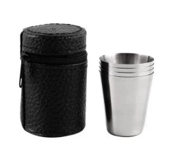 6x Rvs Shot Bekertjes - Borrelglaasjes - Thee/ Koffie Beker - Shotjes Met Leren Case - Bekers 30 ML -Kampeerclub 1200x1111 23