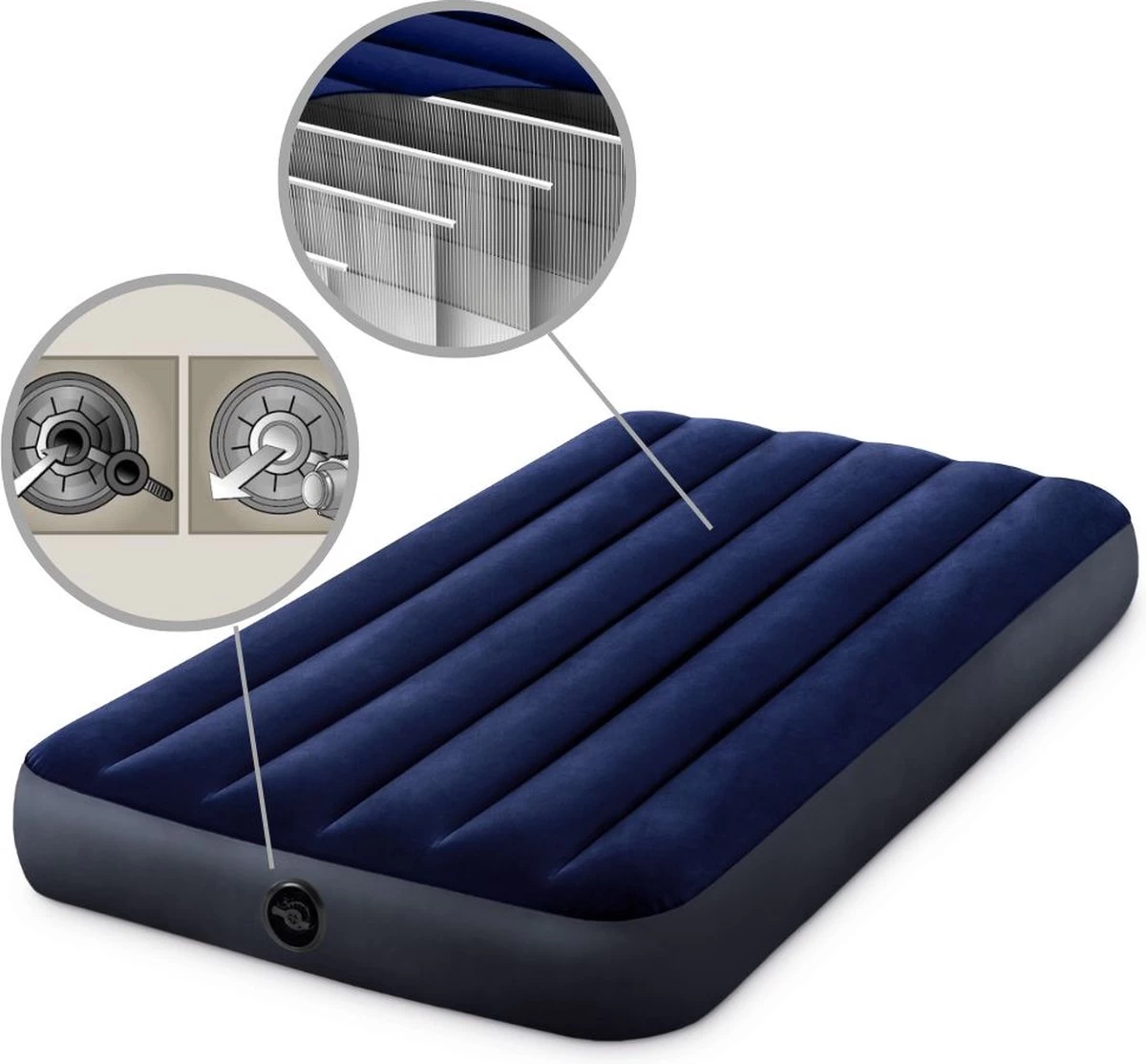 Intex Downy Twin Luchtbed - 1-persoons - 191x99x22 Cm 13 Intex Downy Twin Luchtbed - 1-persoons - 191x99x22 Cm - Afbeelding 13