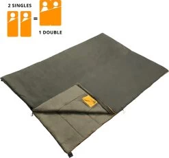 Dutch Mountains Slaapzak Vlieland XL - Grote Katoenen 210 X 80cm Lichtgewicht - Incl. Tasje En Tochtstrip -Comfortzone: 5-8 Graden- -Kampeerclub 1200x1116 3