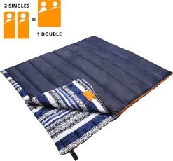 Dutch Mountains Slaapzak Goeree XL - Extra Groot 220x90cm - Katoenen Binnenkant - Aanritsbaar - Tochtstrip En Compressiehoes -Kampeerclub 1200x1118 3