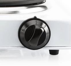 Kookplaat Basic Ø 16 Cm Elektrisch Wit Enkel Pits 1000W 5-standen 22 X 22 X 7 Cm -Kampeerclub 1200x1119 5