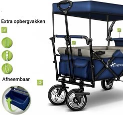 Tresko- Bolderkar, Grijs, Opvouwbaar, Met Dakje, Geschikt Tot 80 Kg - Bolderwagen - Kinderenvervoer - Bolderkarren - Tuinkar - Kinderwagen 13 Tresko- Bolderkar, Grijs, Opvouwbaar, Met Dakje, Geschikt Tot 80 Kg - Bolderwagen - Kinderenvervoer - Bolderkarren - Tuinkar - Kinderwagen -Kampeerclub 1200x1124 7