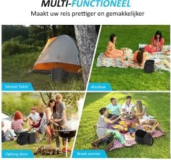 Merkloos Camping Toilet Met Draagtas En 10 Vuilzakken - Toiletemmer Draagbaar Met Deksel -Kampeerclub 1200x1128 4