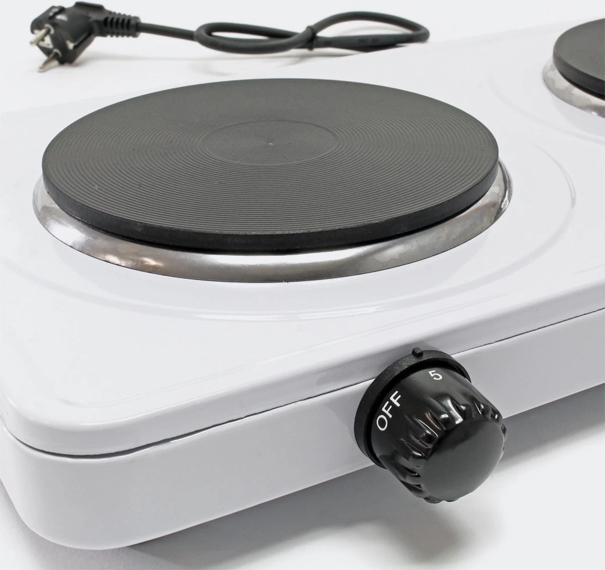 Dubbele Elektrische Kookplaat 2-Pits - Losse Camping Kookstel Fornuis - Kooktoestel Kampeer Kookstel 2 Dubbele Elektrische Kookplaat 2-Pits - Losse Camping Kookstel Fornuis - Kooktoestel Kampeer Kookstel - Afbeelding 2