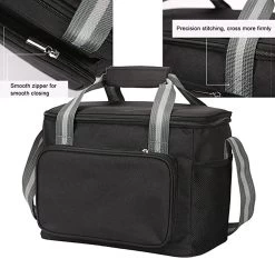 IBright Koeltas Opvouwbaar 15 Liter - 4 Laags Geïsoleerde Lunchtas - Waterdicht - Zwart -Kampeerclub 1200x1134 1