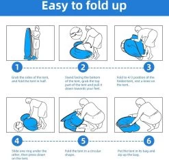 IGOODS Pop-up Tent - 2/3-Persoons - Blauw -Kampeerclub 1200x1137 3