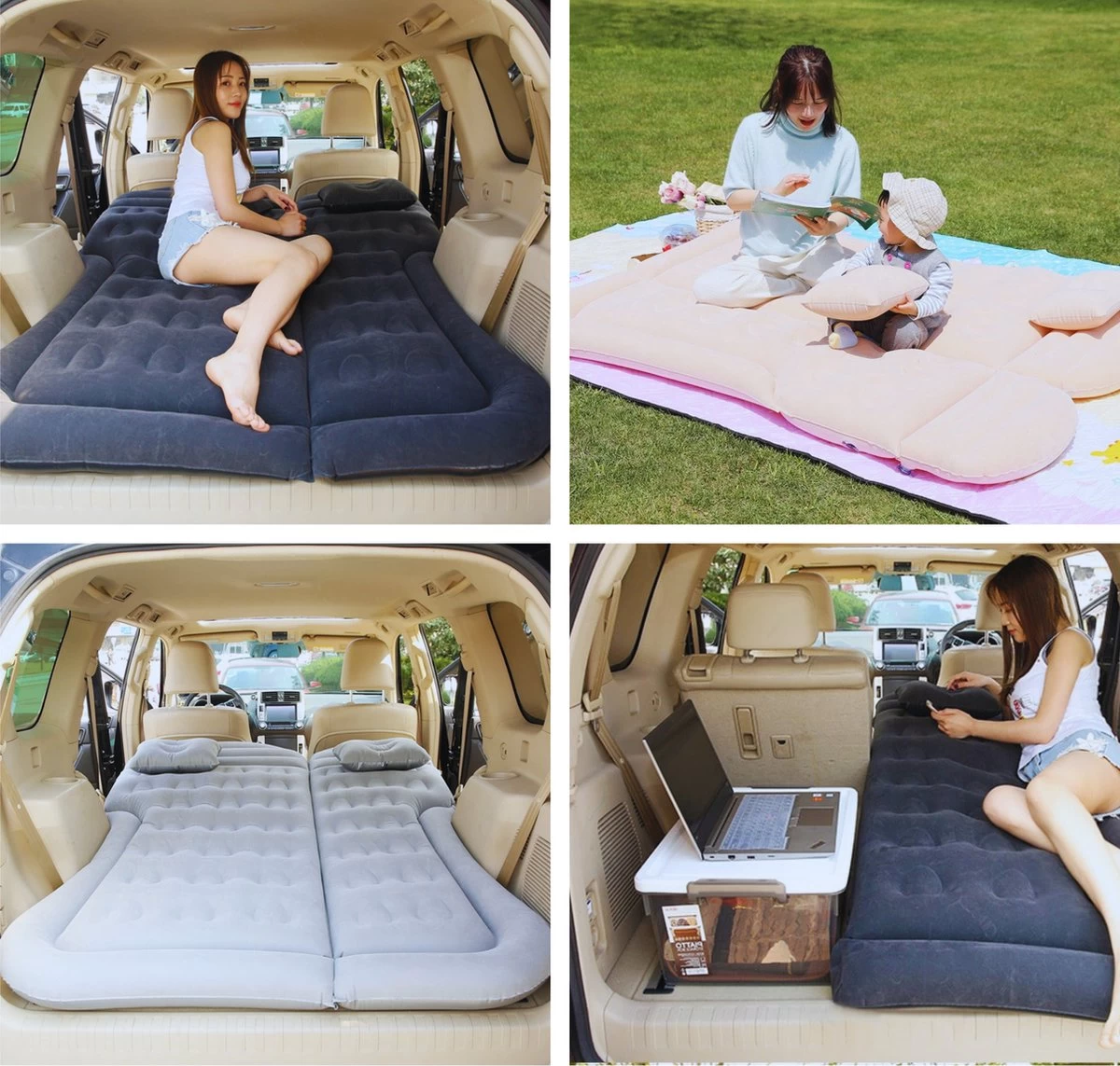 Opblaasbaar Auto Matras - Auto Luchtbed Grijs - Achterbank En Achterbak - Tweepersoons 3-in-1 Universeel Automatras - Inclusief Elektrische Pomp En Accessoires - Kampeer Luchtbed Voor Reizen 6 Opblaasbaar Auto Matras - Auto Luchtbed Grijs - Achterbank En Achterbak - Tweepersoons 3-in-1 Universeel Automatras - Inclusief Elektrische Pomp En Accessoires - Kampeer Luchtbed Voor Reizen - Afbeelding 6