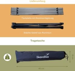 Skandika Ruka S Kleine Campingtafel – Campingtafels - Aluminium Campingtafel, Opvouwbaar, Zeer Licht, Eenvoudig Te Monteren, Stabiele Standaard - Opvouwtafel Voor Kamperen, Tenten Wandelen, Reizen, Thuis, Tuin – Tot Max. 20 Kg. - Grijs 10 Skandika Ruka S Kleine Campingtafel – Campingtafels - Aluminium Campingtafel, Opvouwbaar, Zeer Licht, Eenvoudig Te Monteren, Stabiele Standaard - Opvouwtafel Voor Kamperen, Tenten Wandelen, Reizen, Thuis, Tuin – Tot Max. 20 Kg. - Grijs -Kampeerclub 1200x1143