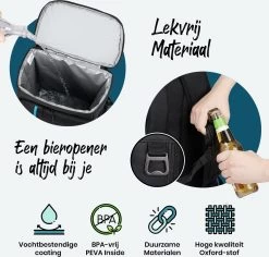 Sunflake Koelrugzak Groot - Lunchtas - Koeltas Backpack Voor Dames & Heren - Zwart -Kampeerclub 1200x1145 4