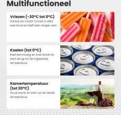 Auronic Elektrische Koelbox - 49.5L - Compressor - 12V En 240V - Grijs -Kampeerclub 1200x1147 5