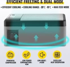 VEVOR - Coolbox - Koelbox 15L - Elektrische Coolbox - Draagbare Mini Koelkast - Draagbare Auto Vriezer 12/24Volt -Kampeerclub 1200x1148 3