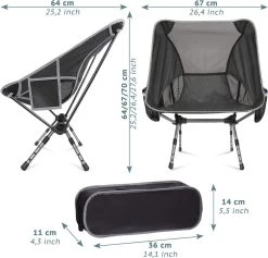 Smartpeas Campingstoel Van Stevig 600D Polyester En Aluminium - Lichtgewicht En Opvouwbaar - Camping Gadget Inclusief Zijzakken +Plus: Strandmat & Draagtas 11 Smartpeas Campingstoel Van Stevig 600D Polyester En Aluminium - Lichtgewicht En Opvouwbaar - Camping Gadget Inclusief Zijzakken +Plus: Strandmat & Draagtas -Kampeerclub 1200x1150