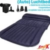 Opblaas Auto Matras - Luchtbed Voor In De Wagen - Camping Bank - Luchtmatras Achterbank - Donkerblauw Luchtbed - 184.9x130