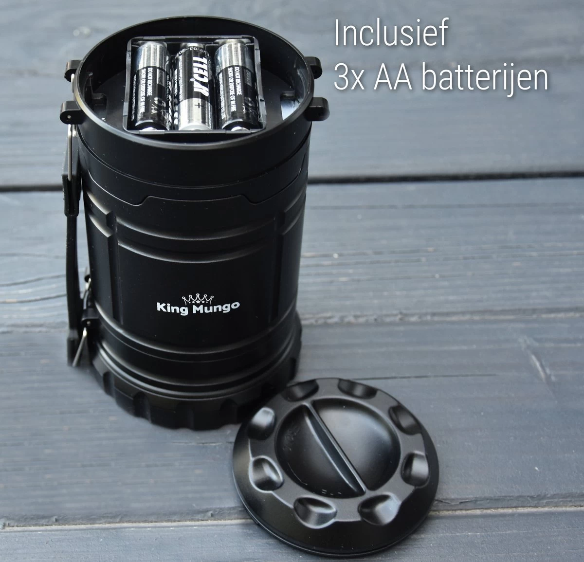 LED Camping Lamp 2 In 1 Hoge Kwaliteit - Zaklamp En Campinglamp - Inclusief AA Batterijen 3 LED Camping Lamp 2 In 1 Hoge Kwaliteit - Zaklamp En Campinglamp - Inclusief AA Batterijen - Afbeelding 3