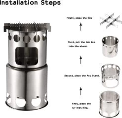 Merkloos Campingkooktoestel, Houtkachel, Draagbaar, Roestvrij Staal, Hobo-kooktoestel Met Opbergzak, Voor Barbecue, Camping, Picknick, Wandelen 4 Merkloos Campingkooktoestel, Houtkachel, Draagbaar, Roestvrij Staal, Hobo-kooktoestel Met Opbergzak, Voor Barbecue, Camping, Picknick, Wandelen -Kampeerclub 1200x1159 3