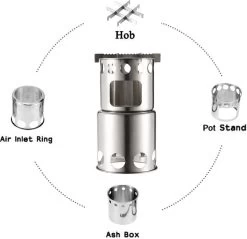 Merkloos Campingkooktoestel, Houtkachel, Draagbaar, Roestvrij Staal, Hobo-kooktoestel Met Opbergzak, Voor Barbecue, Camping, Picknick, Wandelen 5 Merkloos Campingkooktoestel, Houtkachel, Draagbaar, Roestvrij Staal, Hobo-kooktoestel Met Opbergzak, Voor Barbecue, Camping, Picknick, Wandelen -Kampeerclub 1200x1163 5