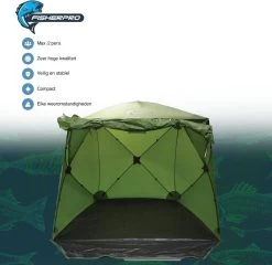 FisherPro WildLand Tent –comfortabele Vistent – Handige Strandtent – Compacte Festival Tent - Uitbreid Mogelijkheden Met Stormcover - Geschikt Voor 2 Personen 9 FisherPro WildLand Tent –comfortabele Vistent – Handige Strandtent – Compacte Festival Tent - Uitbreid Mogelijkheden Met Stormcover - Geschikt Voor 2 Personen -Kampeerclub 1200x1164 9