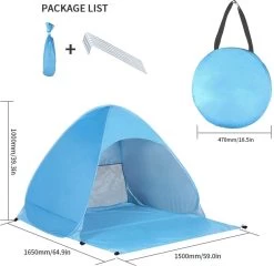 IGOODS Pop-up Tent - 2/3-Persoons - Blauw -Kampeerclub 1200x1168 11