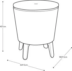 Keter Cool Bar - 3-in-1 - 49.5x49.5x84.5 Cm - Blauw -Kampeerclub 1200x1169 2