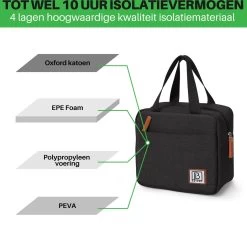 Brisby 4 Laags Geïsoleerde Koeltas - Lunchtas 4 Liter - Zwart 10 Brisby 4 Laags Geïsoleerde Koeltas - Lunchtas 4 Liter - Zwart -Kampeerclub 1200x1170 10