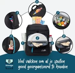 Sunflake Koelrugzak - Lunchtas - Koeltas Backpack Voor Dames & Heren - Zwart -Kampeerclub 1200x1170 2