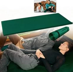 HikeMeister- Slaapmat - 200x 66 X 10 Cm - Zelfopblazend - 1 Persoons - Groen -Kampeerclub 1200x1176 12