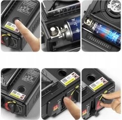 IBright Draagbare Camping Kooktoestel - Gasbrander - 1 Pits Gaspit - Elektrische Ontsteking - 2900 Watt - Met Koffer - Zwart -Kampeerclub 1200x1177 7