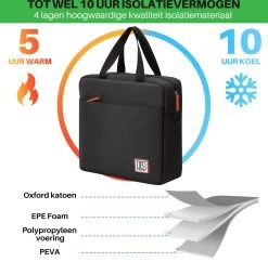 Brisby 4 Laags Geïsoleerde Koeltas - Lunchtas 7 Liter - Zwart 14 Brisby 4 Laags Geïsoleerde Koeltas - Lunchtas 7 Liter - Zwart -Kampeerclub 1200x1178 18