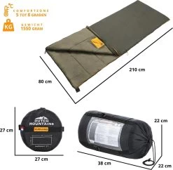Dutch Mountains Slaapzak Vlieland XL - Grote Katoenen 210 X 80cm Lichtgewicht - Incl. Tasje En Tochtstrip -Comfortzone: 5-8 Graden- -Kampeerclub 1200x1178 25