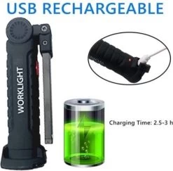 TLVX LED Werklamp Oplaadbaar Groot - Accu LED Lamp - LED Zaklamp - Magneet LED Lamp - Looplamp LED - Worklight - Garage Lamp - Dimbaar - Haak - Magnetisch - Magneet Voet - Zwenkarm - 2000 Lumen -Kampeerclub 1200x1179 5