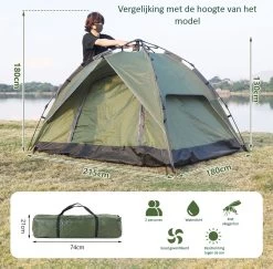 Sens Design Pop Up Tent - Tent - 2-3 Personen 14 Sens Design Pop Up Tent - Tent - 2-3 Personen -Kampeerclub 1200x1180 13