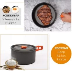 Camping Outdoor Kookset 13-delig Camping Servies En Pannen Pannenset Keukengerei - BPA-vrij & Geen Giftige Stoffen - Opvouwbaar & Licht - Ideaal Voor Reizen, Festival, Wandelen -Kampeerclub 1200x1180 14