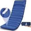 Hikr® Slaapmat 10cm+ Dikte - Comfortabel Luchtmatras - Zelfopblazend Met De Voet - TPU+40D Nylon - Slaapmatje Eenpersoons En Uit Te Breiden Tot Tweepersoons - Slaapmat Met Ingebouwde Pomp