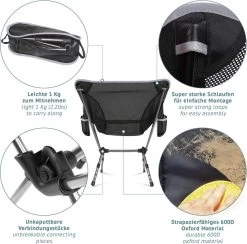 Smartpeas Campingstoel Van Stevig 600D Polyester En Aluminium - Lichtgewicht En Opvouwbaar - Camping Gadget Inclusief Zijzakken +Plus: Strandmat & Draagtas 8 Smartpeas Campingstoel Van Stevig 600D Polyester En Aluminium - Lichtgewicht En Opvouwbaar - Camping Gadget Inclusief Zijzakken +Plus: Strandmat & Draagtas -Kampeerclub 1200x1186