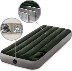 Intex Luchtbed - 1-Persoons - 76 X 191 X 25 Cm - Groen - Met Ingebouwde Voetpomp + Hoeslaken Wit + Reparatieset 15 Intex Luchtbed - 1-Persoons - 76 X 191 X 25 Cm - Groen - Met Ingebouwde Voetpomp + Hoeslaken Wit + Reparatieset -Kampeerclub 1200x1189 17