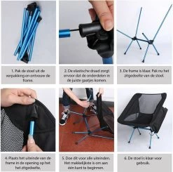 Lopoleis® Campingstoel – Campingstoel Opvouwbaar – Visstoel – Vouwstoel – Strandstoel – Inklapbaar – Lichtgewicht – Outdoor Stoel - Hoge Rugleuning -Kampeerclub 1200x1190 1