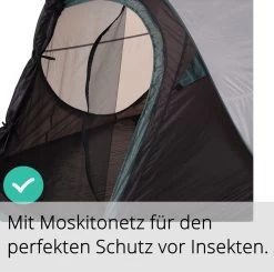 JEMIDI Tweepersoons Pop-up Tent - Opgooitent, Werptent Voor 2 Personen - Ideaal Als Festivaltent Of Kampeertent - Verschillende Kleuren -Kampeerclub 1200x1190 16