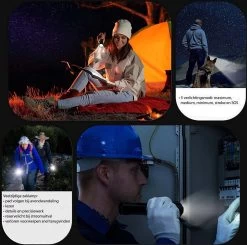 Militaire Zaklamp LED Oplaadbaar USB - 3000 Lumen - Holster - 3000 MAh Batterij - Aanpasbare Zoom - 5 Lichtmodi - IP65 Spatwaterdicht - Zwart -Kampeerclub 1200x1191 23