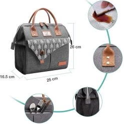 HN® Lunchtas Grijs Pijlen, Geïsoleerde Koeltas, Lekvrij, Extra Grote Opening Voor De Lunch Box, 25×16,5×26cm Design Heren En Dames 8 HN® Lunchtas Grijs Pijlen, Geïsoleerde Koeltas, Lekvrij, Extra Grote Opening Voor De Lunch Box, 25×16,5×26cm Design Heren En Dames -Kampeerclub 1200x1193 2