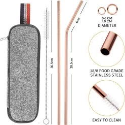 House Of Husk Reisbestek - Reis Bestekset - Chopsticks - Metalen Rietjes Met Borstel - Lepel - Vaatwasserbestendig - RVS - 7 Delig - Rose Goud 7 House Of Husk Reisbestek - Reis Bestekset - Chopsticks - Metalen Rietjes Met Borstel - Lepel - Vaatwasserbestendig - RVS - 7 Delig - Rose Goud -Kampeerclub 1200x1193 5