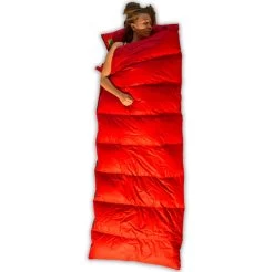 LOWLAND OUTDOOR® Donzen Slaapzak - Companion Economy - 210x80 Cm - Rood -Kampeerclub 1200x1196 10