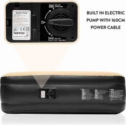 Merkloos Avenli 88030 Hoog Verhoogd Gevlokt Luchtbed | Queensize | Ingebouwde Pompen | Snelle En Gemakkelijke Inflatie -Kampeerclub 1200x1196 32