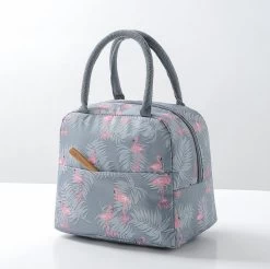 Koeltas - Lunchtas - Volwassenen En Kinderen - Compact & Handig: Zomer - Picknick -School - Lunch - Werk - Grijs Flamingo -Kampeerclub 1200x1196 5