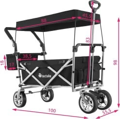 Tectake - Opvouwbare Bolderwagen Handkar Nico Zwart - 403549 15 Tectake - Opvouwbare Bolderwagen Handkar Nico Zwart - 403549 -Kampeerclub 1200x1197 23