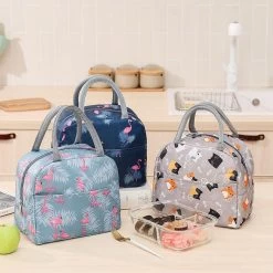 Koeltas - Lunchtas - Volwassenen En Kinderen - Compact & Handig: Zomer - Picknick -School - Lunch - Werk - Grijs Flamingo -Kampeerclub 1200x1198 10